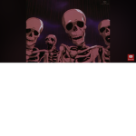 The skeletons roasting group