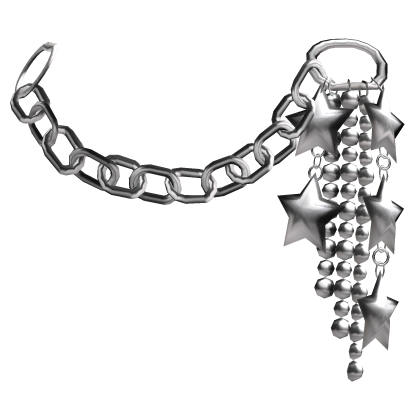 3.0 White Star Y2K Emo Goth Metal Waist Chain