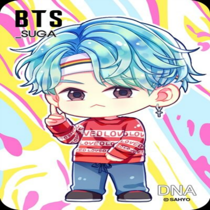 Chibi Suga from DNA Roblox decal
