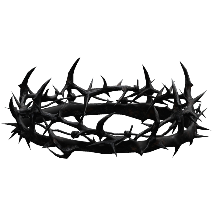 Barbed Wire Thorn Crown - Black