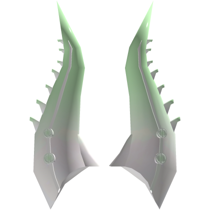 Light Green/White Horns of Pwnage Recolor (Addon) Roblox item