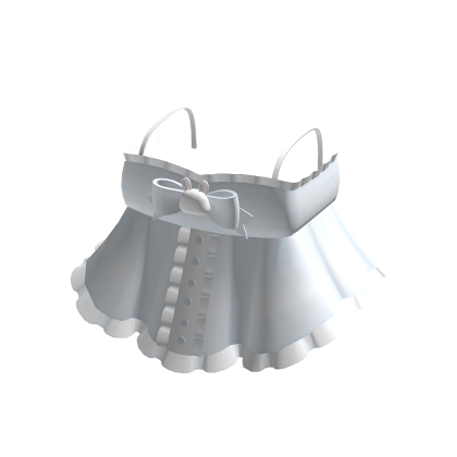 ♡ : cute blue button up bunny ruffle dress