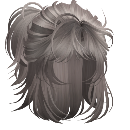Anime Androg Wolfcut Ponytail Ash Blonde
