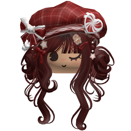 ♡ Christmas Swirly Wispy Buns (Red)