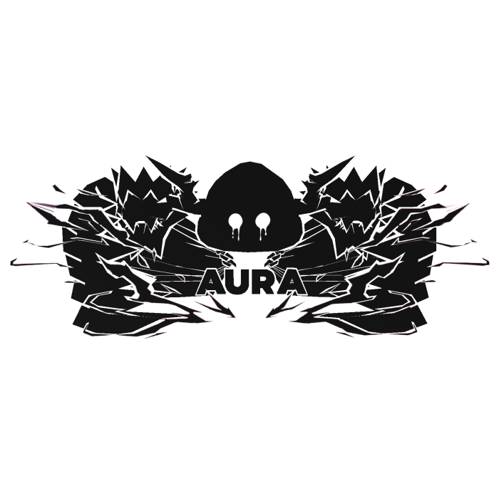 Cartoony White Hood Aura Dragon Wings Combo