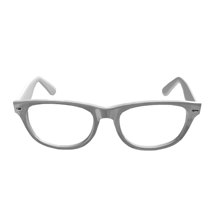 White Low Eyeglasses