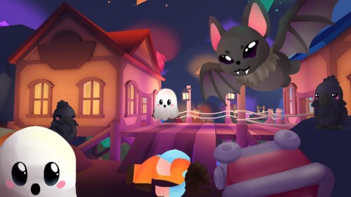 Official Pet City Roblox experience thumbnail used to verify the game and Halloween event listing