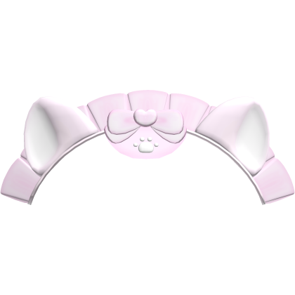 ♡: Cutesy Animal Ear Pink Headdress W Ruffles