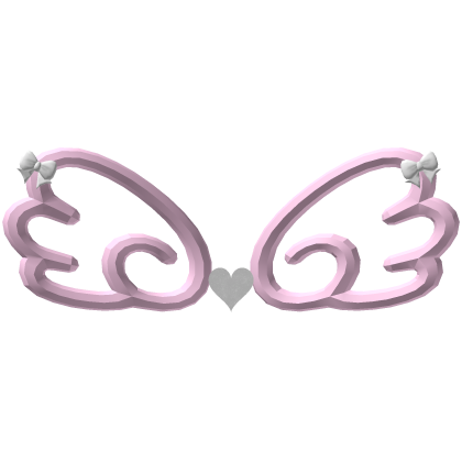 Little Angel Ribbon Wings - Pastel Pink White Roblox item