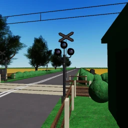 Estonian railroad crossing Niitvalja icon