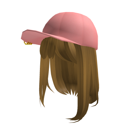 Medium Golden Hair with Pink Cap thumbnail