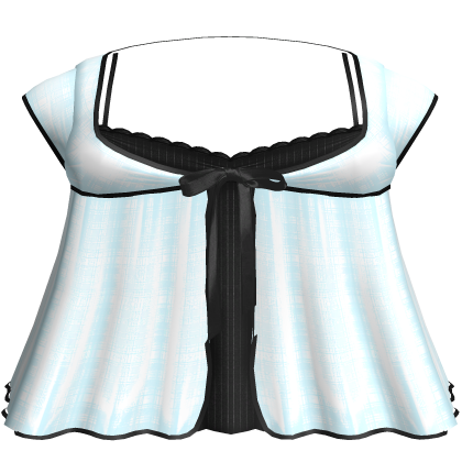 Cute Top Gothic Doll Dress In Blue Black 3.0