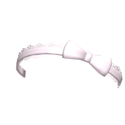 cute laced headband with bow in pink ♡