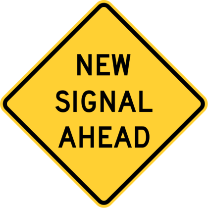 New Signal Ahead Sign Roblox decal