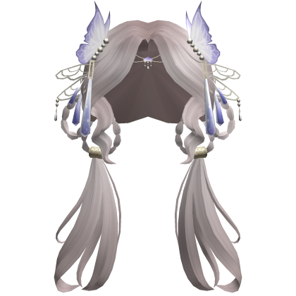 Kim's Light Ash Butterfly Met Gala Hair Roblox item