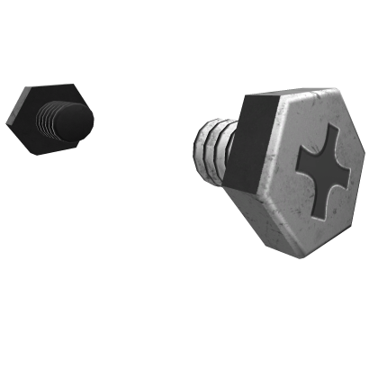 Silver Frankenstein Head bolts Roblox item