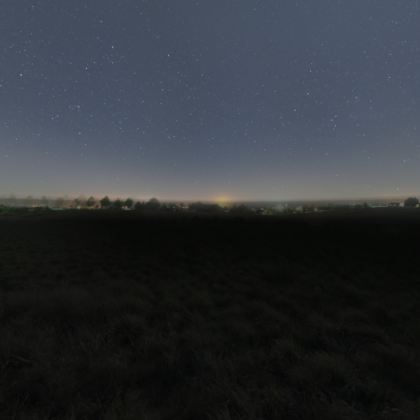 Night sky in the city