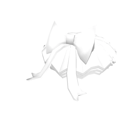 White bow tutu skirt roblox top