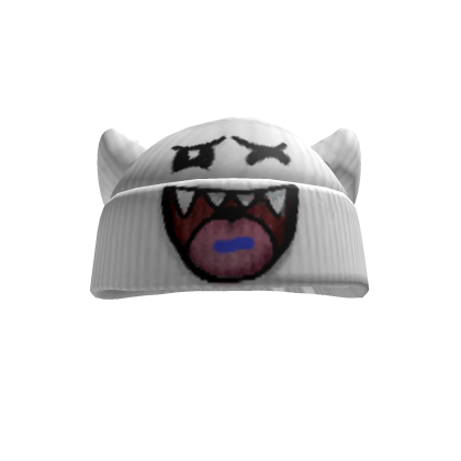 White Boo Beanie