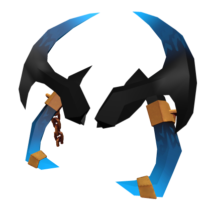 Wraith Gold Chained Horns (Blue)🌟