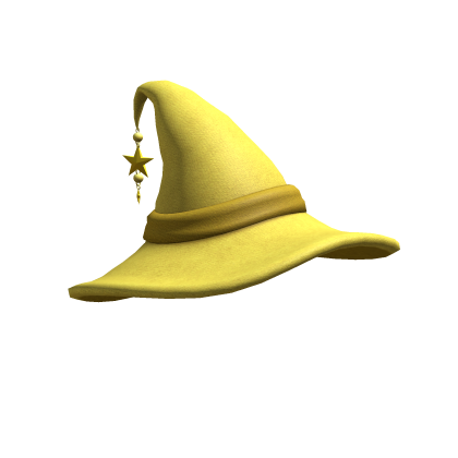 halloween yellow witch hat