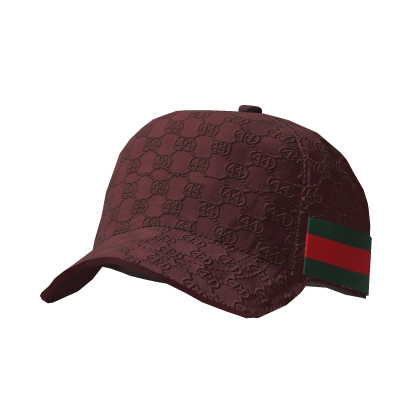 Gorra Monograma De Diseñador Red Vino Roblox item