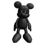 Plush Mouse Black white