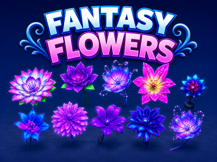 Fantasy Flowers Pack preview 1