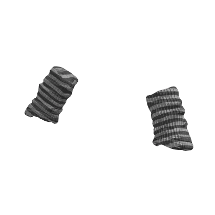 Striped Soft Arm Warmers (Grey)