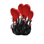 Hovering Red Balloon Hair