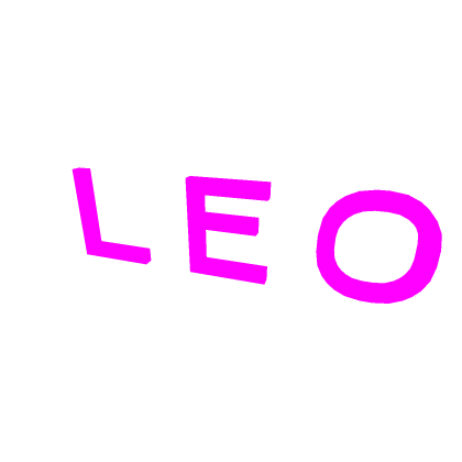 "Leo" Neon Sign