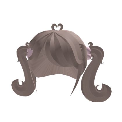 Milk Tea Curly Pigtails ♡ Roblox item