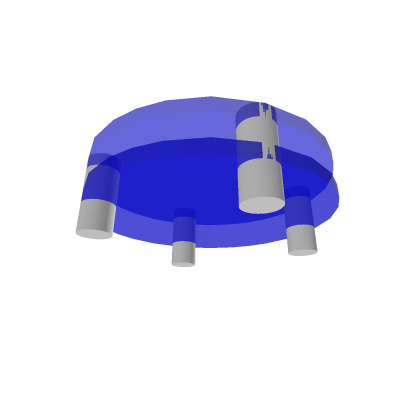 Carmine Co. Blue Glass Table