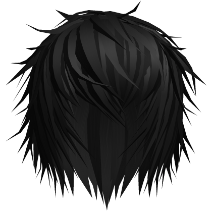 black emo hair