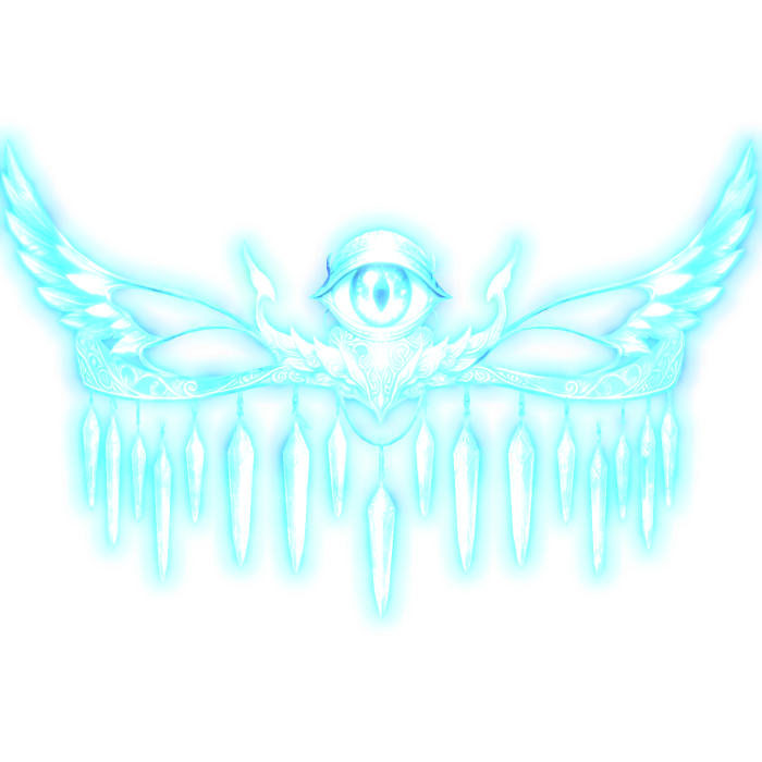 Glowing Godly Angel Eye Crown (Blue) - Emissive