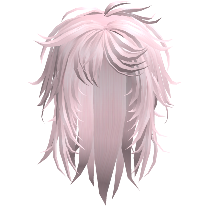 Vkei Long Messy Razor Cut Hair (Pink)