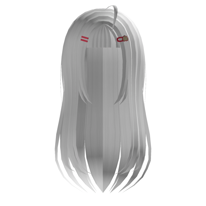 igari twee apple hairclip white long hair
