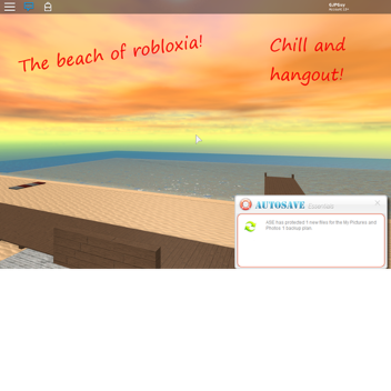 The beach of robloxia!