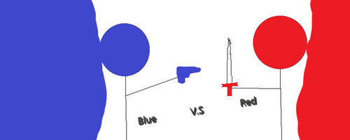 Red V.S Blue (ZOMBIES)