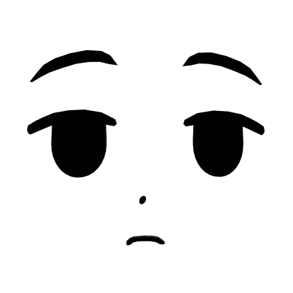 3D Anime Bored Face  Roblox item