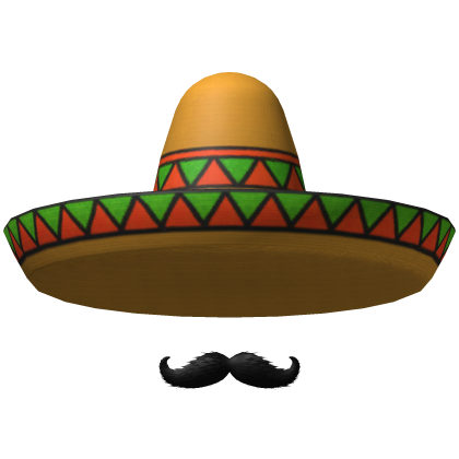 Mexican Hat w/ Mustache V3 Roblox item