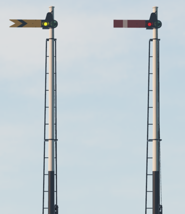 Home+Distant Up Semaphore Signal Set preview 3