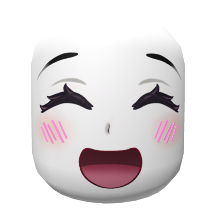 Cute face happy smile White Roblox item