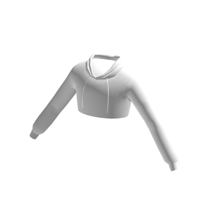 White Cropped Hoodie thumbnail