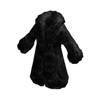 Slavic Fur Black Long Coat Jacket | Roblox Item - Rolimon's