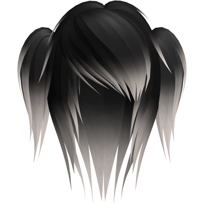 black blonde moe emo scene hair w pigtails