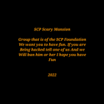 Scp scary mansion