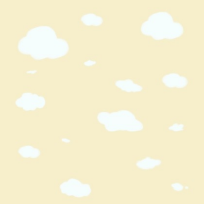 Aesthetic pastel yellow clouds Roblox decal