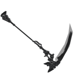White sci fi cyber scythe