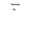 forman